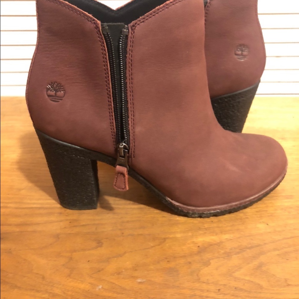 Timberland Plum high heeled boots
